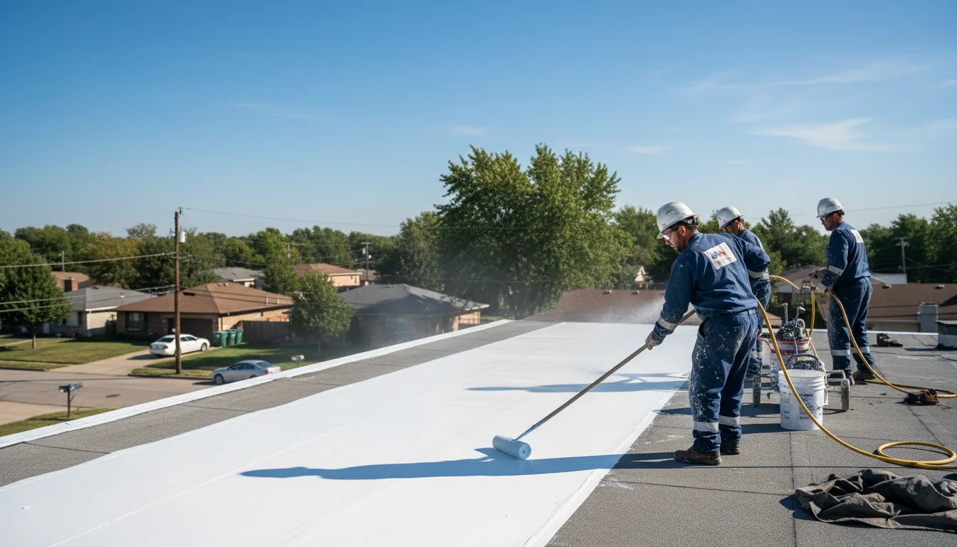 Commercial roof coating in De Soto, IA near me